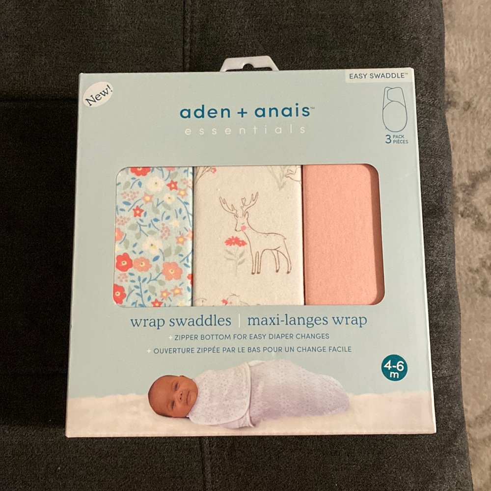 Aden + Anais wrap swaddles 3 pack